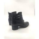 Brenda tronchetto in pelle con tacco e cerniera