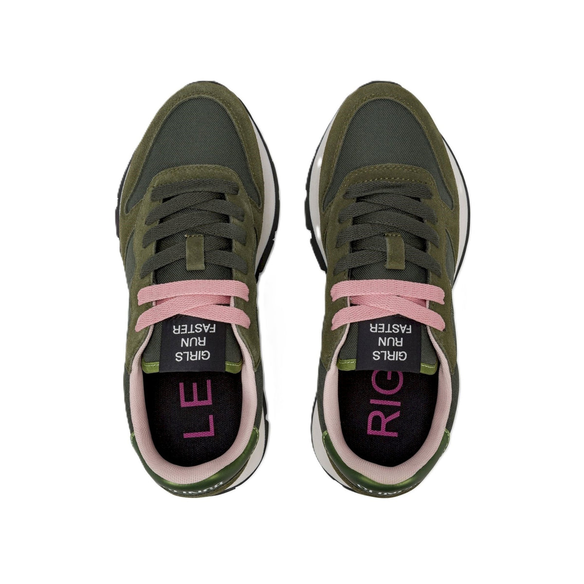 Sneaker ally solid in nylon e suede