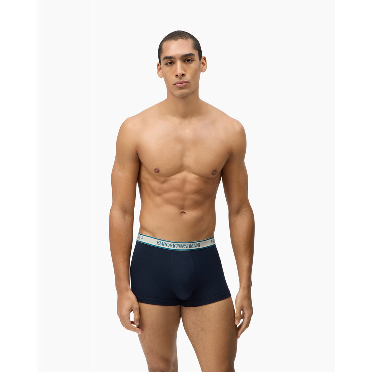 Set 3 boxer trunk emporio armani underwear in cotone elasticizzato