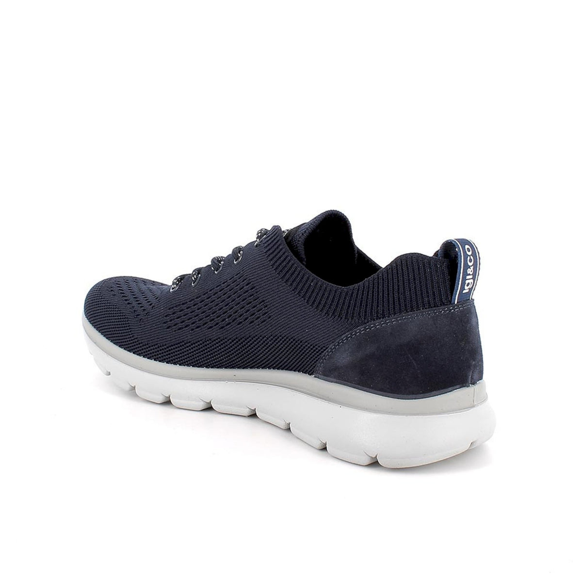 Sneakers da uomo blu con lacci