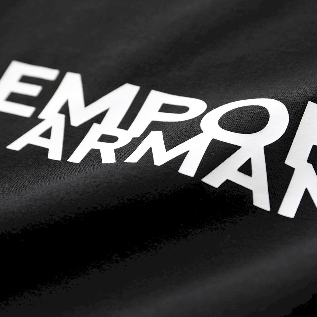 Armani maglia manica lunga scritta emporio