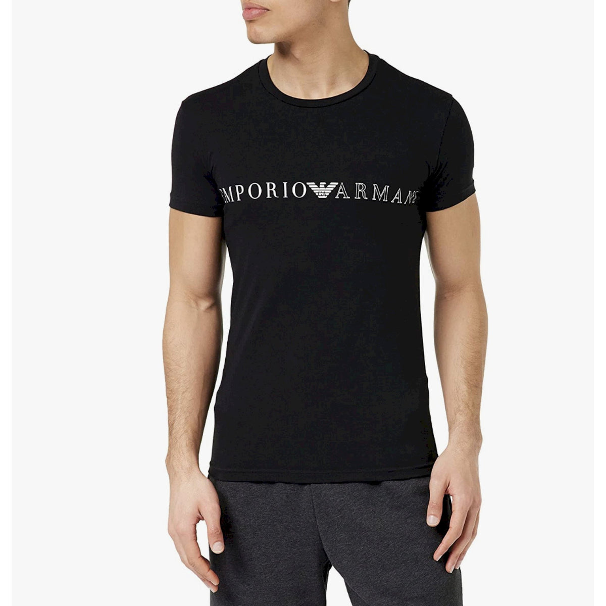 Armani t-shirt scritta centrale
