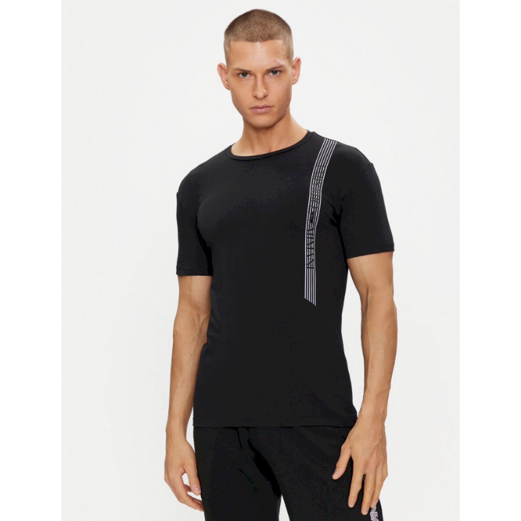 Armani underwear t-shirt scritta verticale