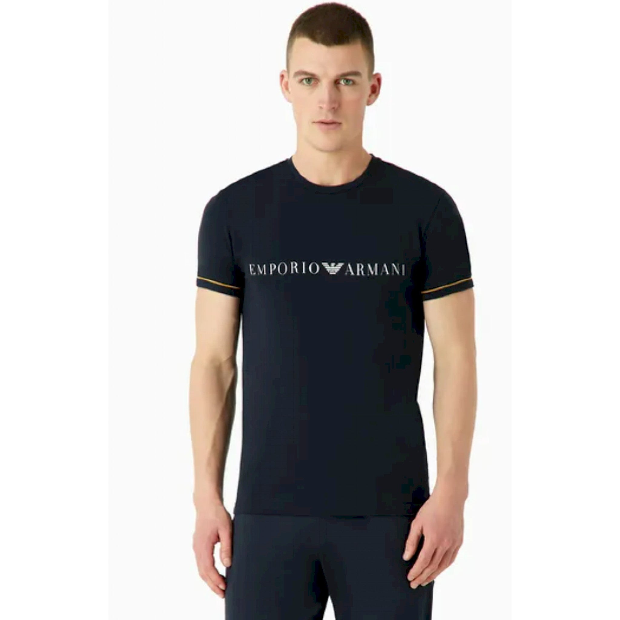 Armani maglia logo mezza manica