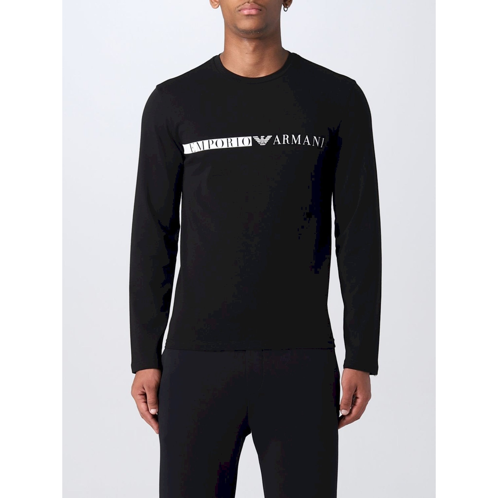 Armani maglia manica lunga scritta