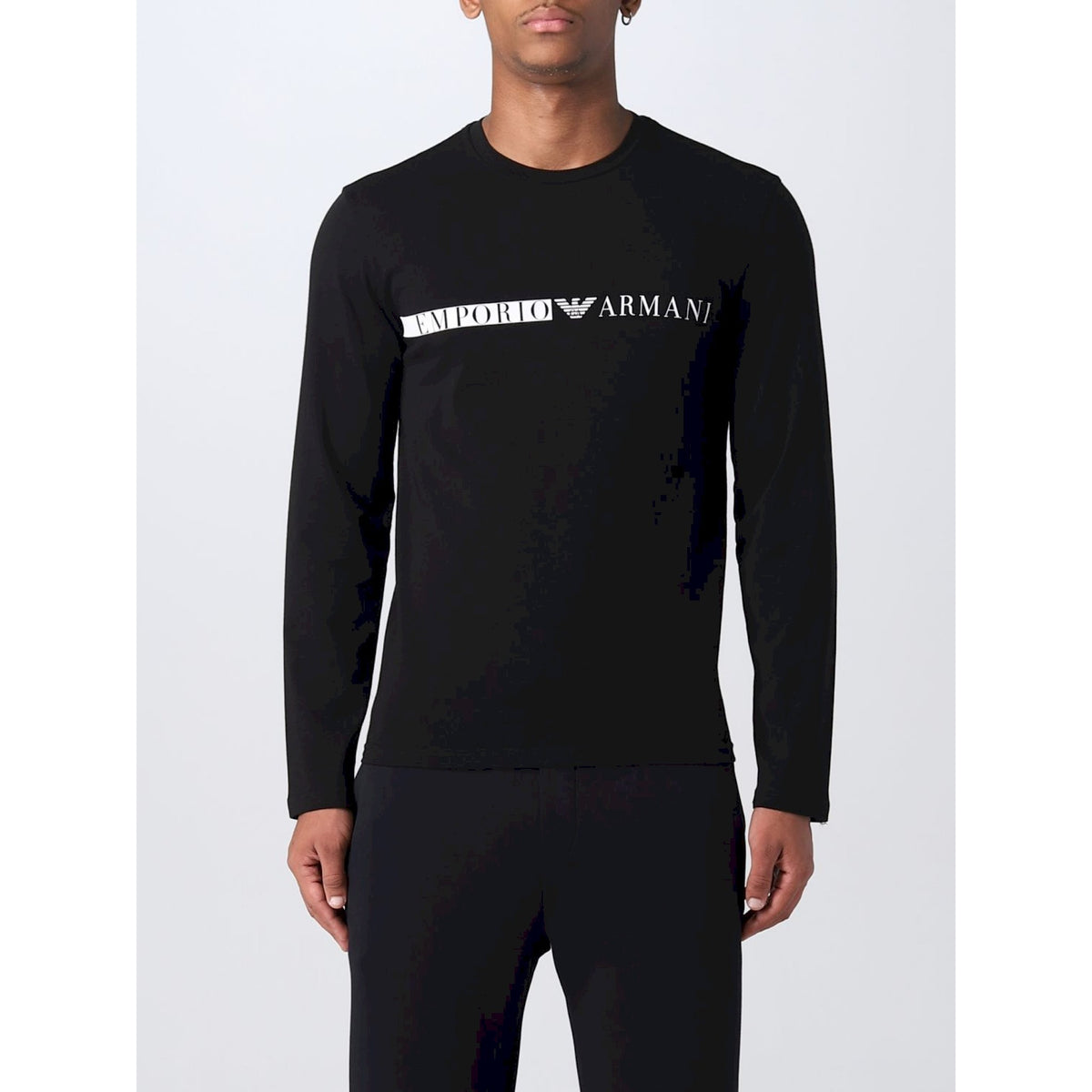 Armani maglia manica lunga scritta