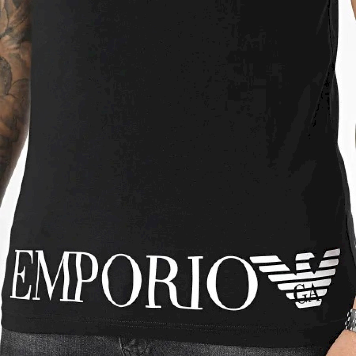 Armani t-shirt scritta in basso grande