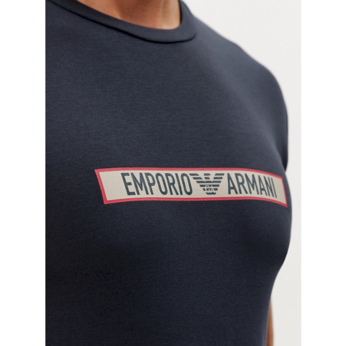 Armani underwear t-shirt scritta centrale
