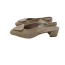 Chanel in camoscio  con fregio in camoscio  t.4