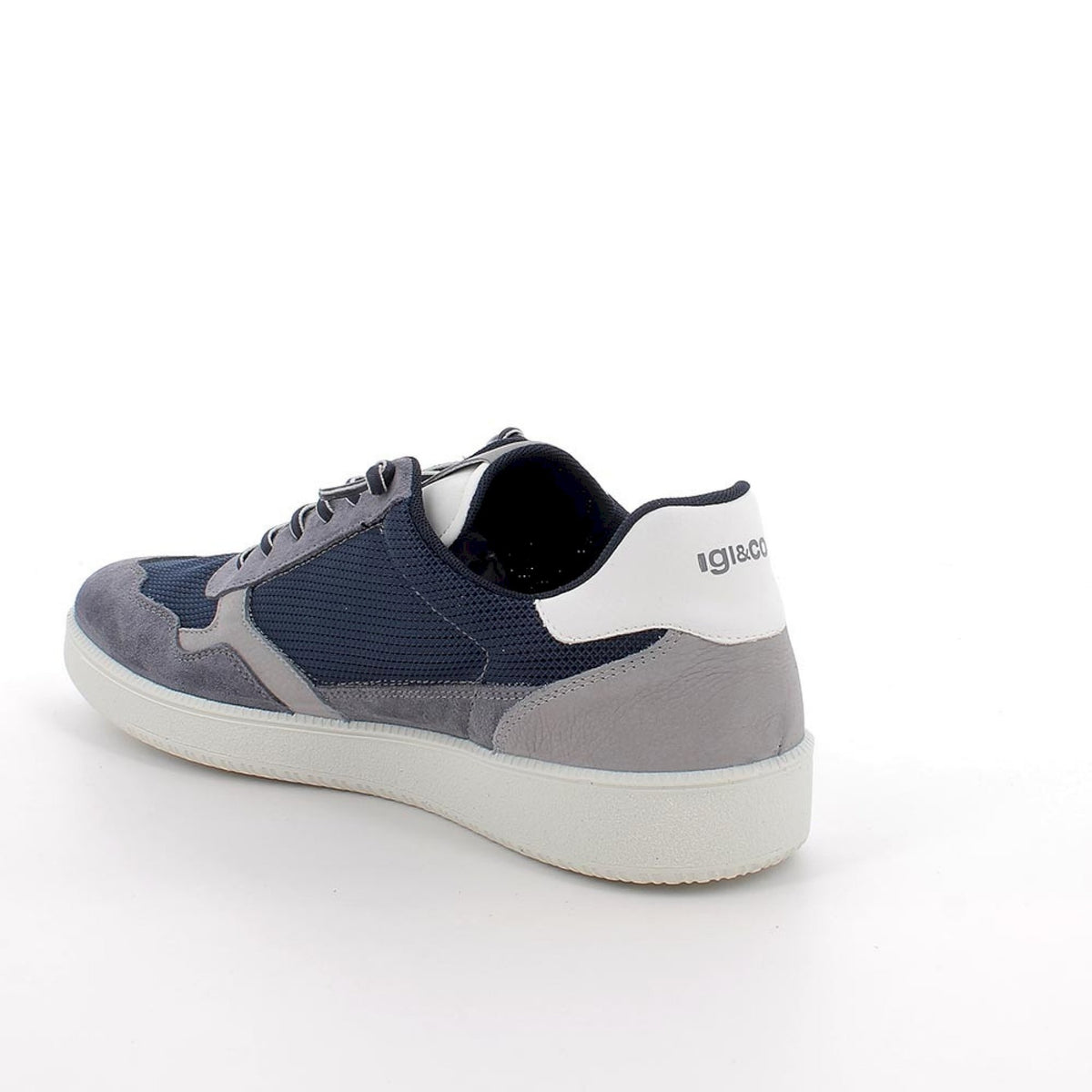 Sneakers da uomo blu con elastico