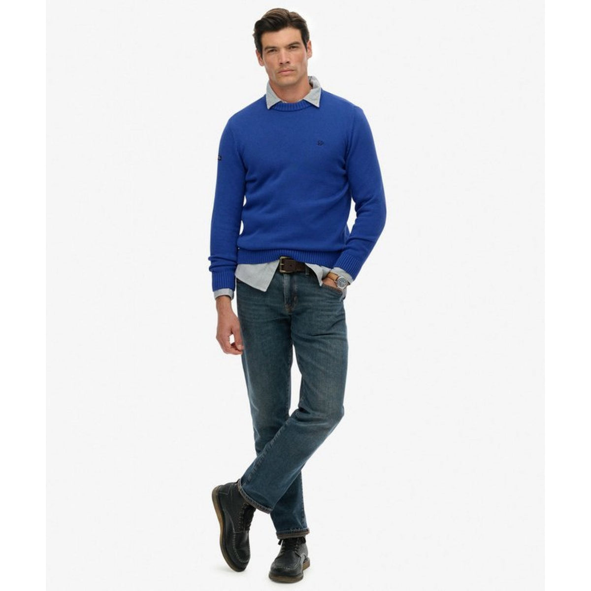 Superdry maglione in cotone preppy