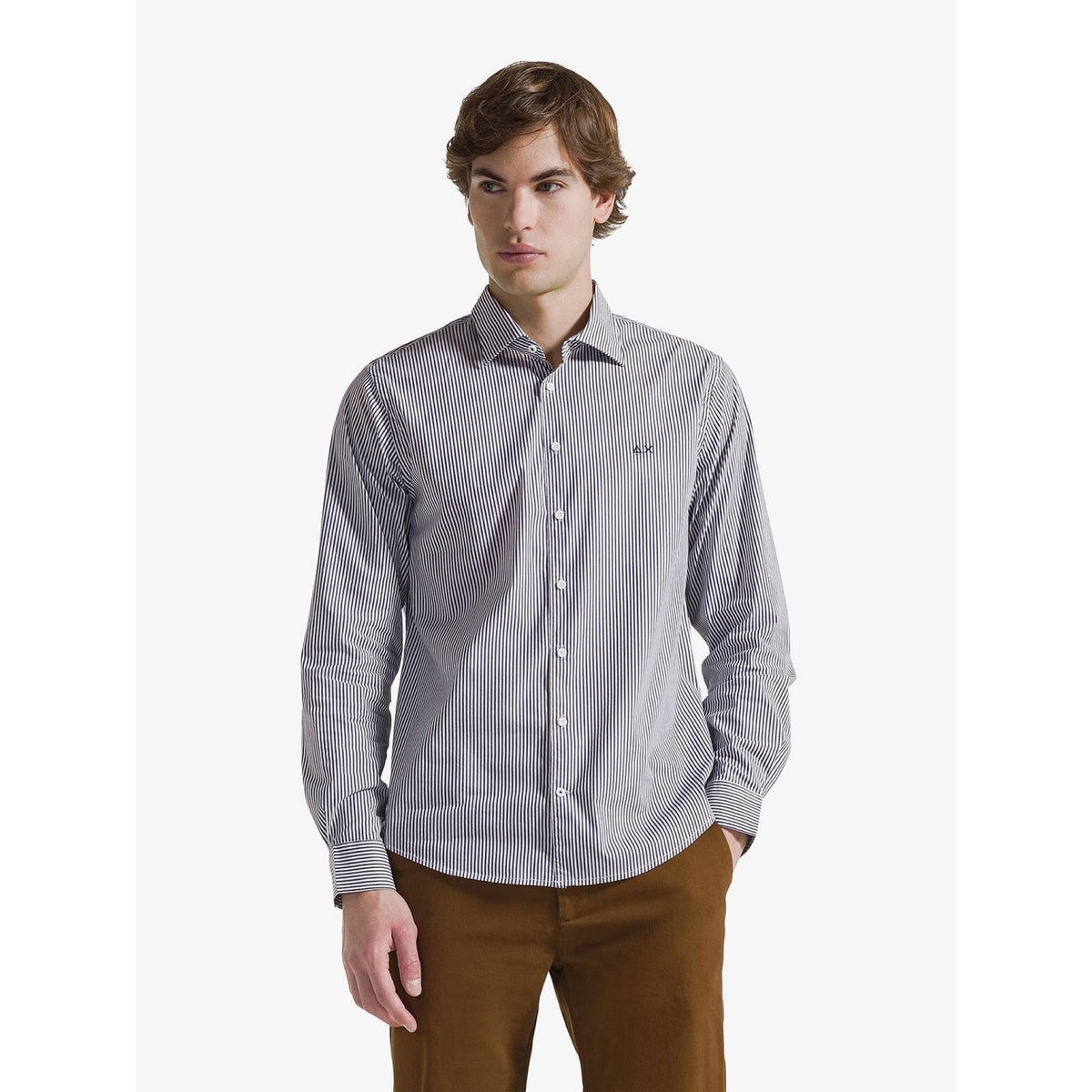 Sun 68 - sun 68 camicia in cotone a righe
