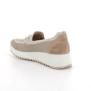 Slip on calzino taupe-cream da donna