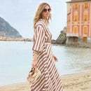Sandali champagne con zeppa in pelle da donna