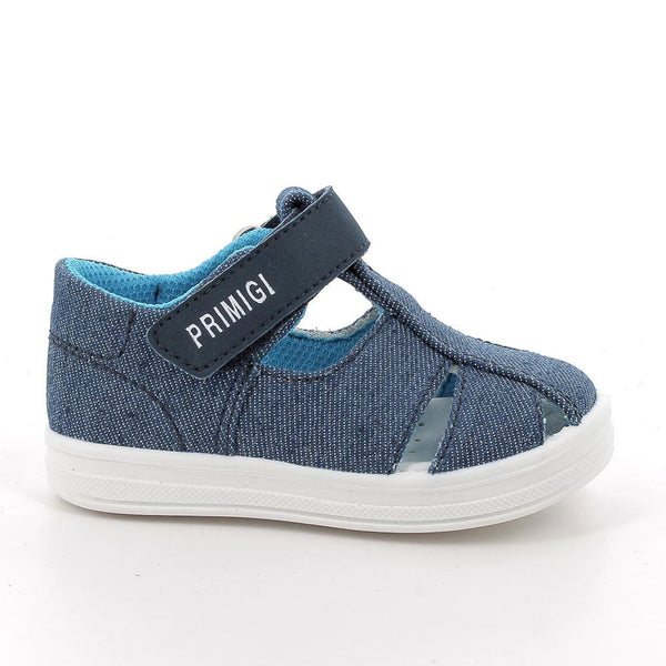 Sandali da bambino blu con strap