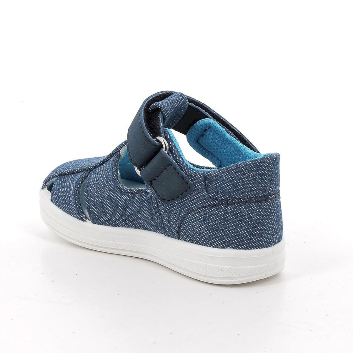 Sandali da bambino blu con strap