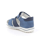 Sandali da bambino celeste e blu con strap