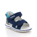 Sandali da bambino blu e con strap