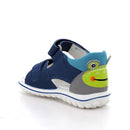 Sandali da bambino blu e con strap