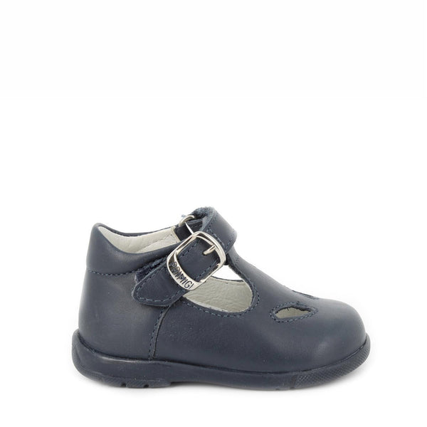 Scarpa in pelle per bambino blu