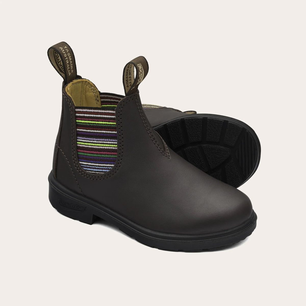 1413 brown kids chelsea boot