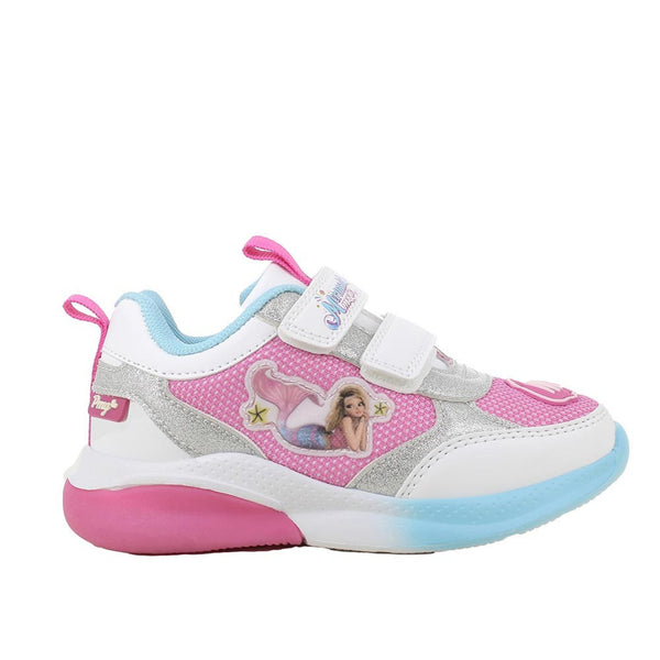 Sneakers fuxia e bianco con strap mermaid magic™