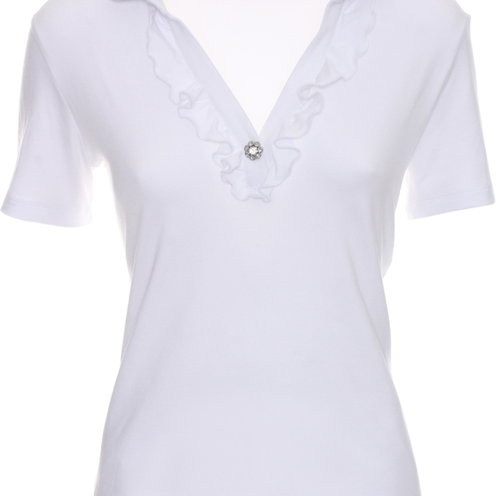 Polo mezza manica con ruche