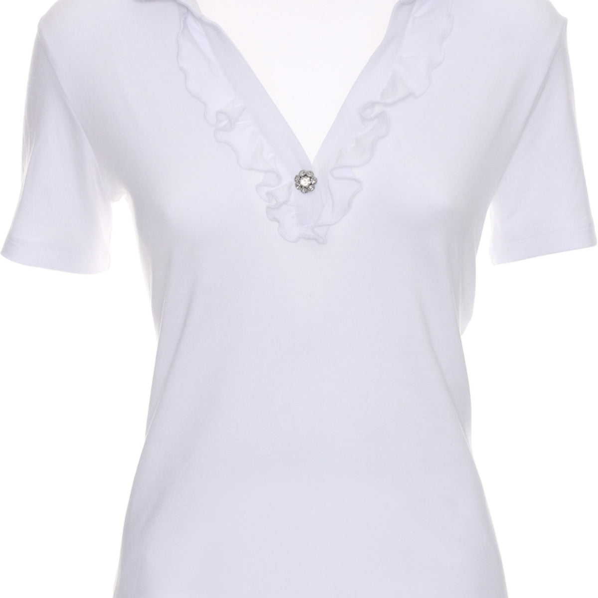 Polo mezza manica con ruche