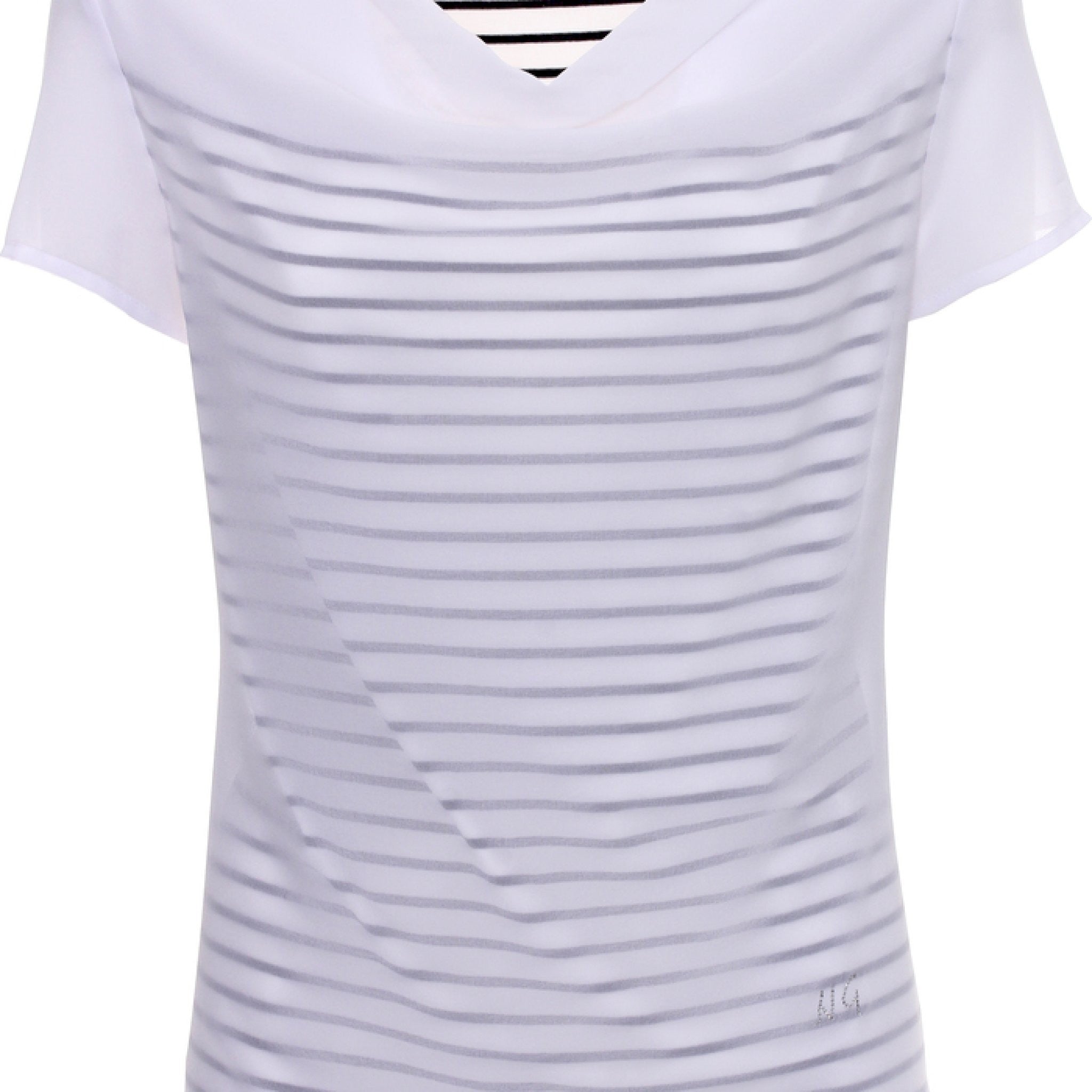 Maglia mezza manica drappeggio