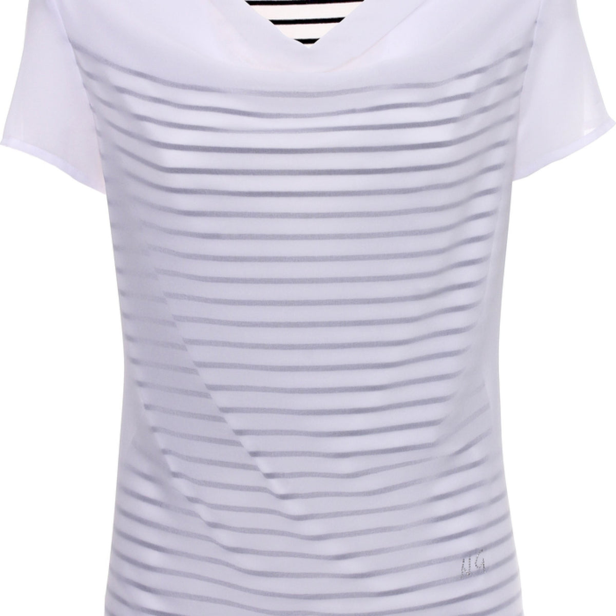 Maglia mezza manica drappeggio