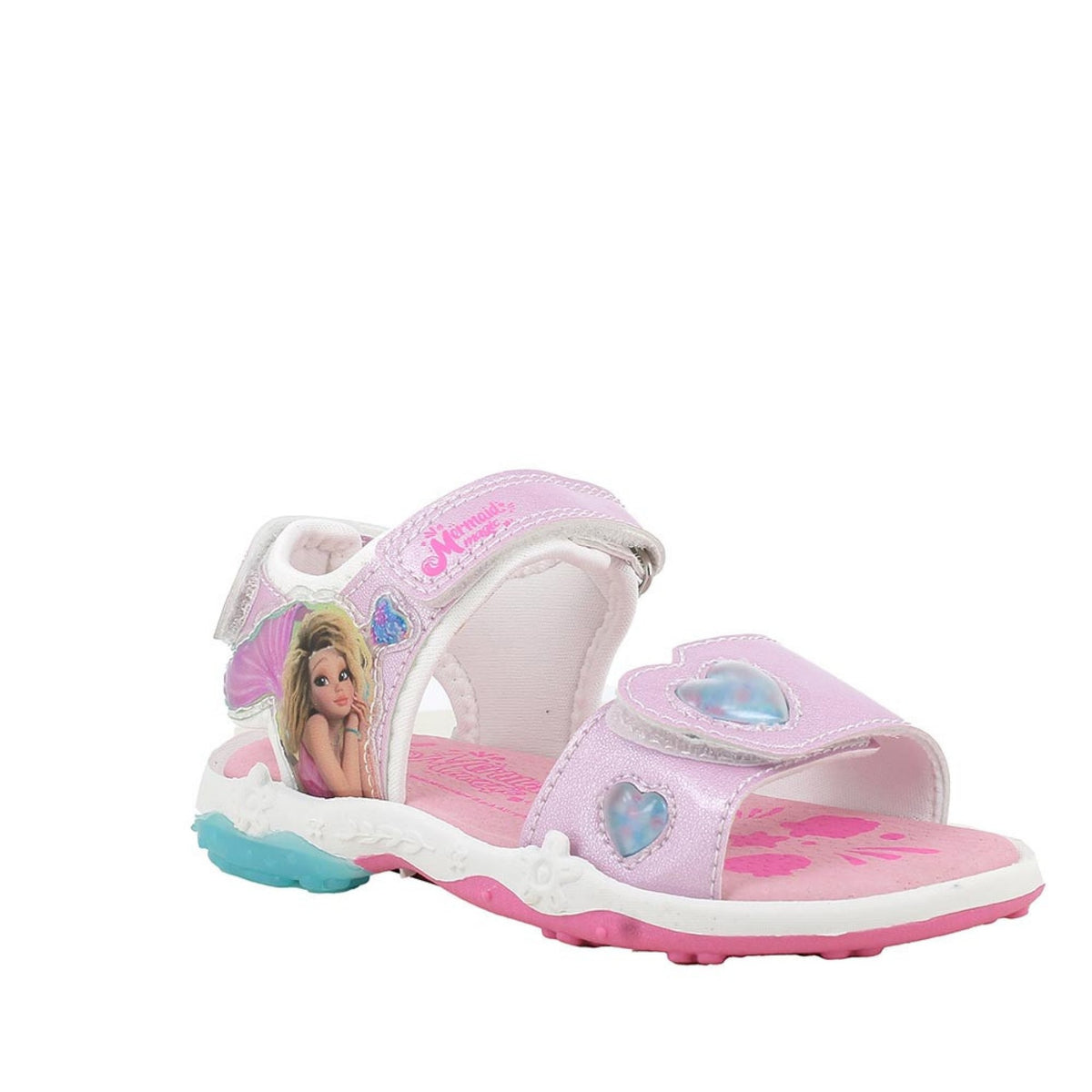 Sandali rosa e turchese con strap mermaid magic™