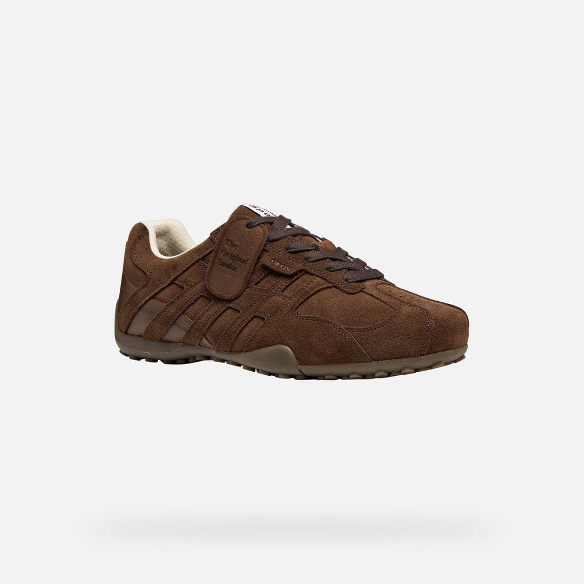 Sneakers snake geox in camoscio