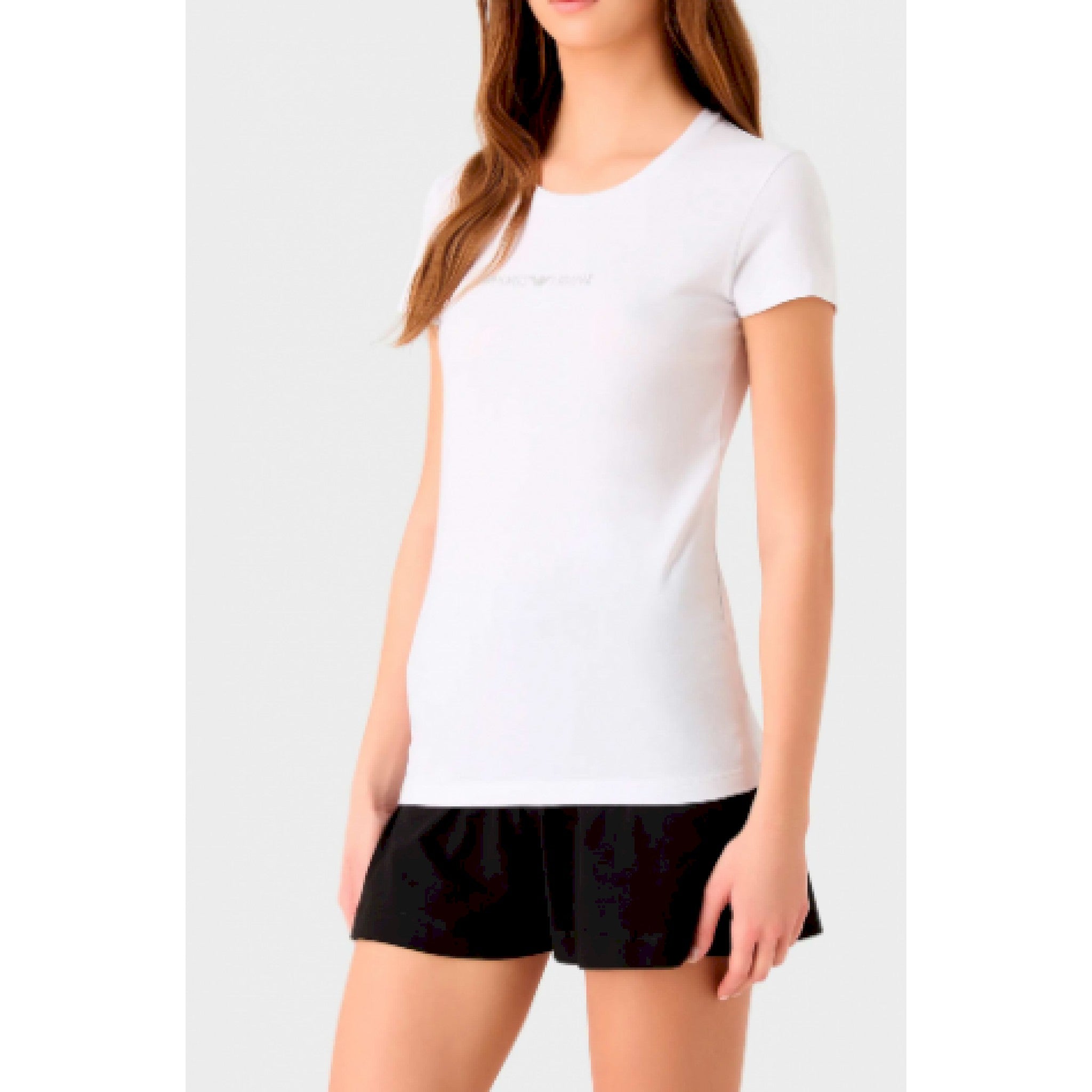 Armani t-shirt scritta brillantini