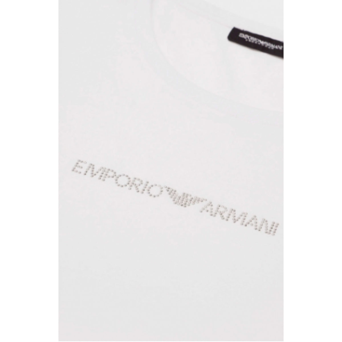 Armani t-shirt scritta brillantini
