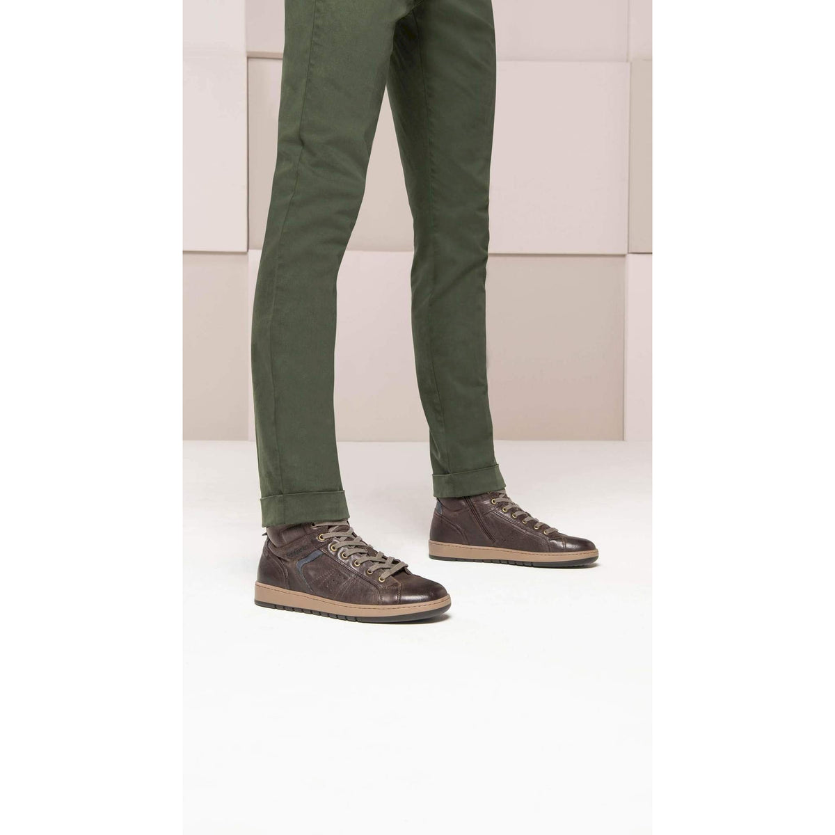 Sneaker alte uomo pelle