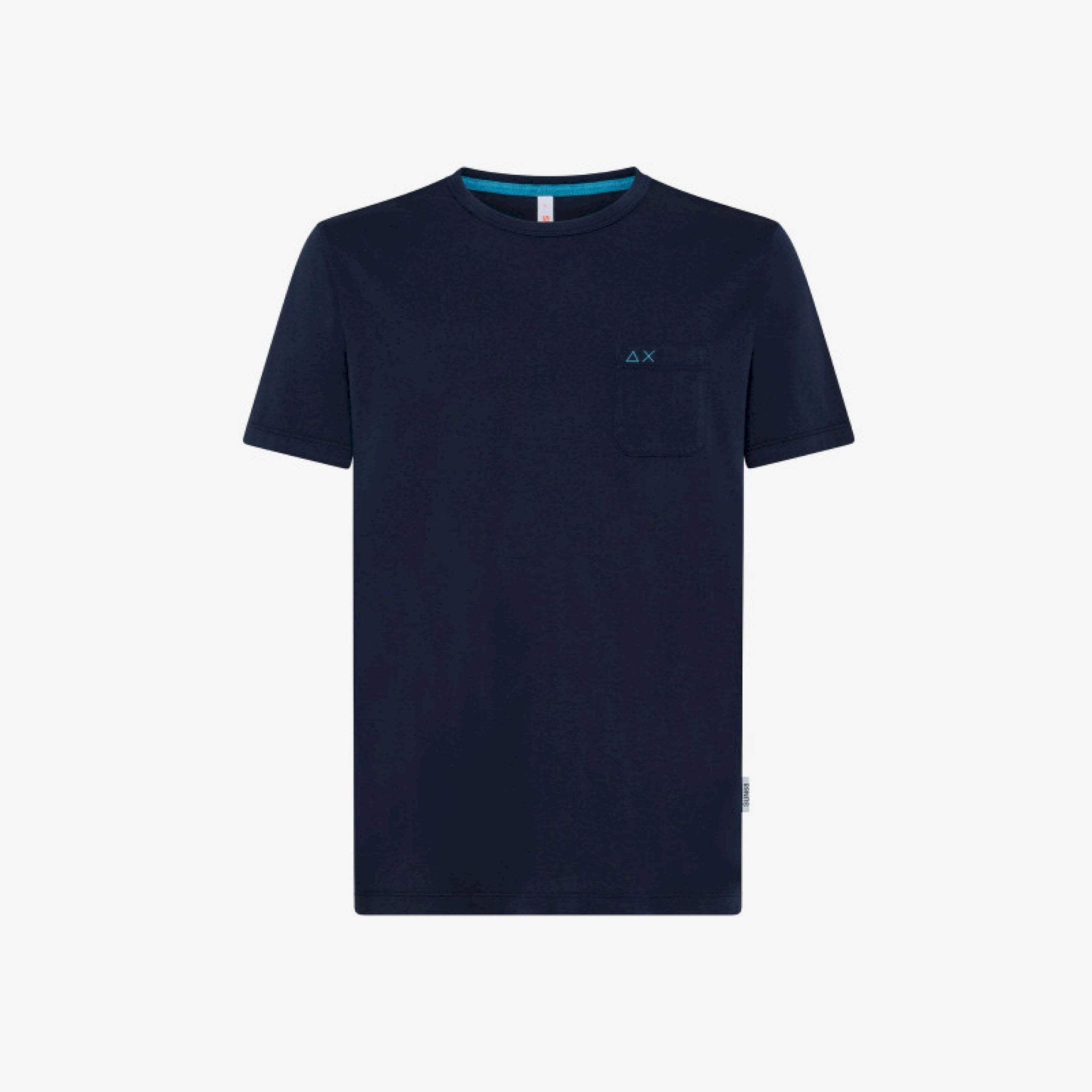 Sun 68 t-shirt round solid pocket