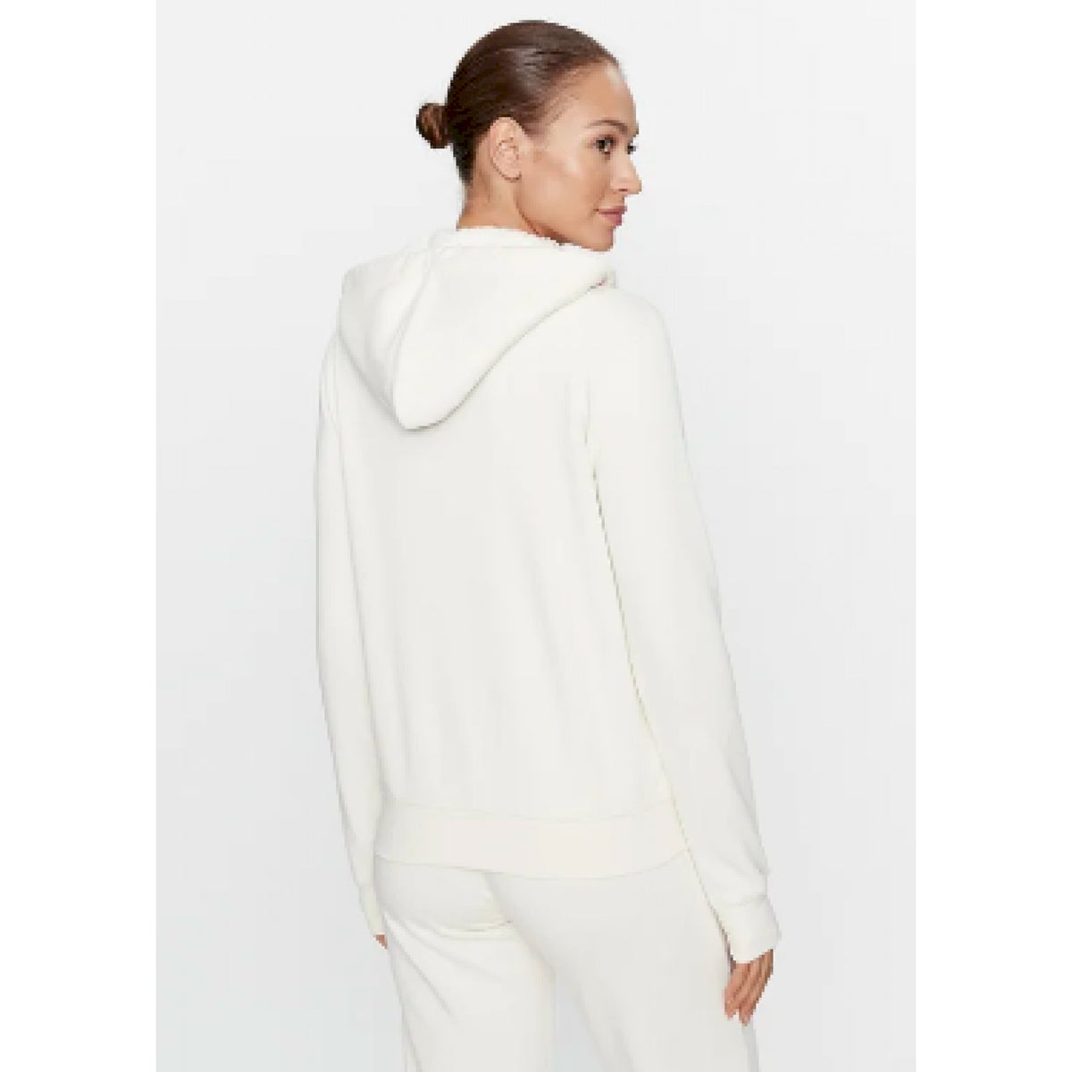 Armani felpa cappuccio fullzip fodera teddy