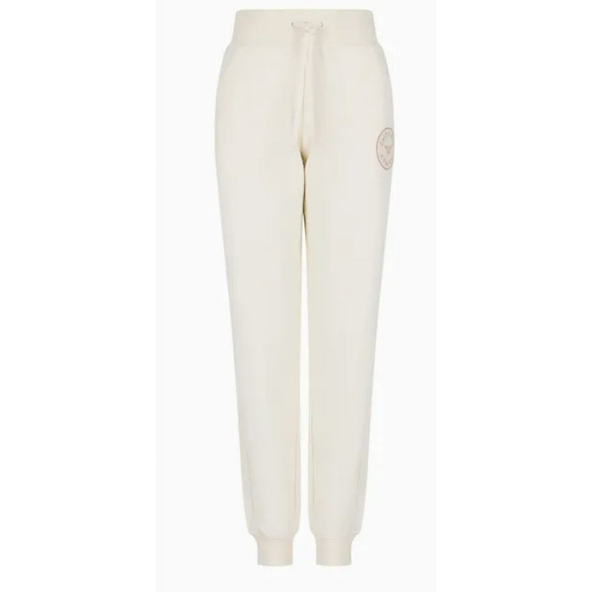 Armani pantaloni jogger  in felpa con patch logo