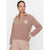 Armani felpa 1/2 zip effetto teddy con patch logo