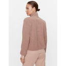 Armani felpa 1/2 zip effetto teddy con patch logo