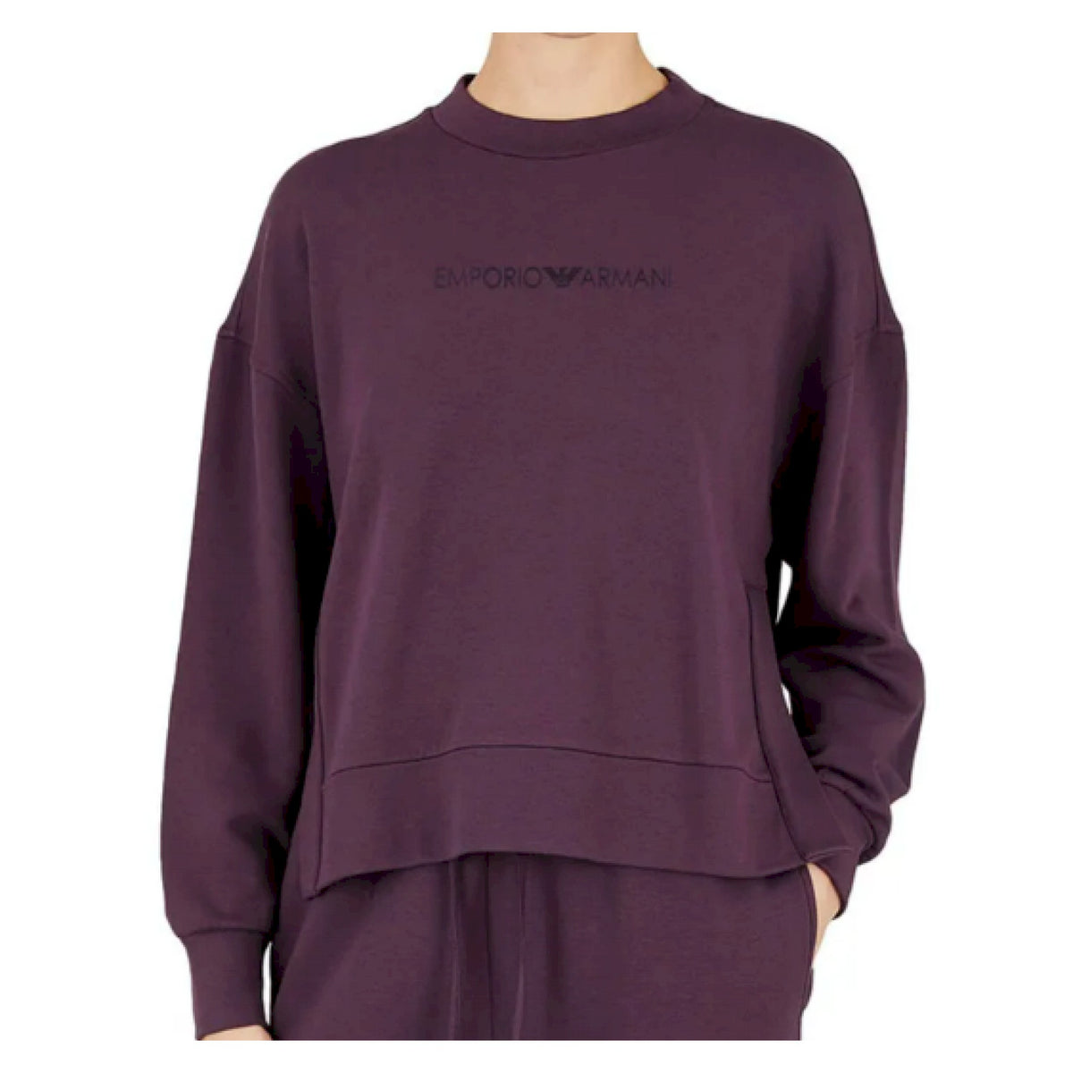 Armani felpa loose in viscosa