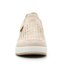 Sneaker paulina con zeppa in pelle nabuk codex da donna