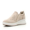 Sneaker paulina con zeppa in pelle nabuk codex da donna