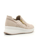 Sneaker paulina con zeppa in pelle nabuk codex da donna