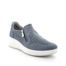 Sneaker paulina con zeppa in pelle nabuk codex da donna