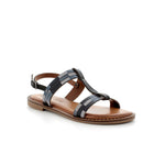 Donna elodie sandalo flat in pelle