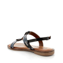 Donna elodie sandalo flat in pelle