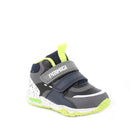 Sneakers da bambino nero-grigio scuro