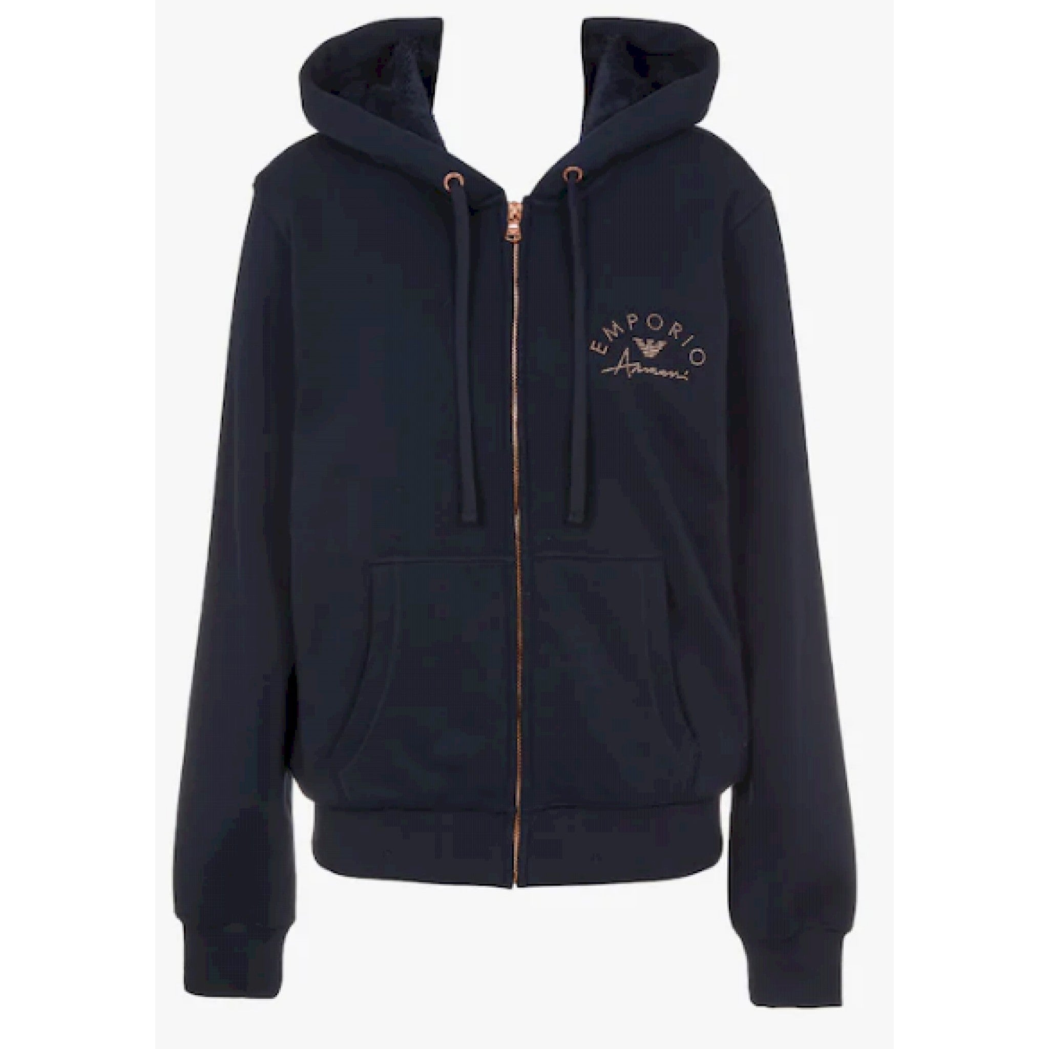 Armani felpa fullzip cappuccio