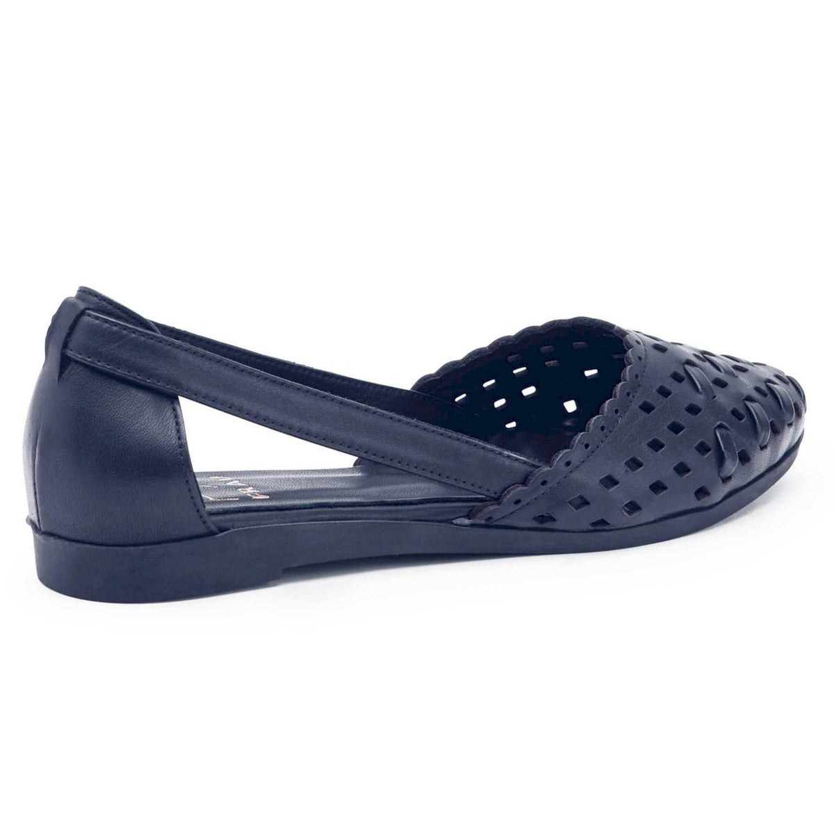 Ballerina traforata in pelle